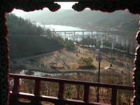 View over park and river