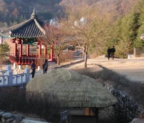 Road and pagoda