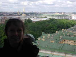 Looking toward the Winter Palace from St. Isaac's Cathedral