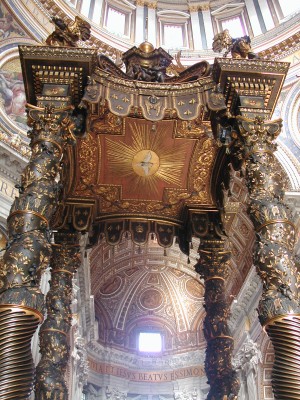 Baldacchino by Bernini in San Pietro