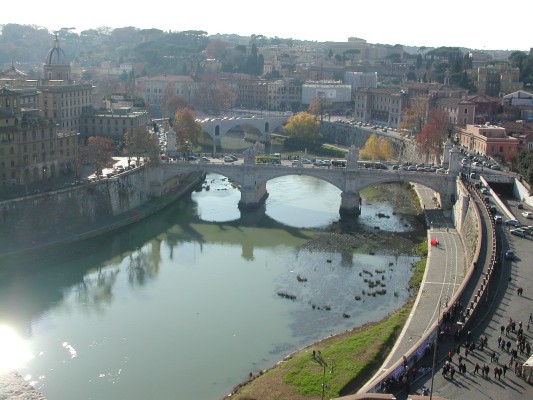 Tiber River in front of the Vatican