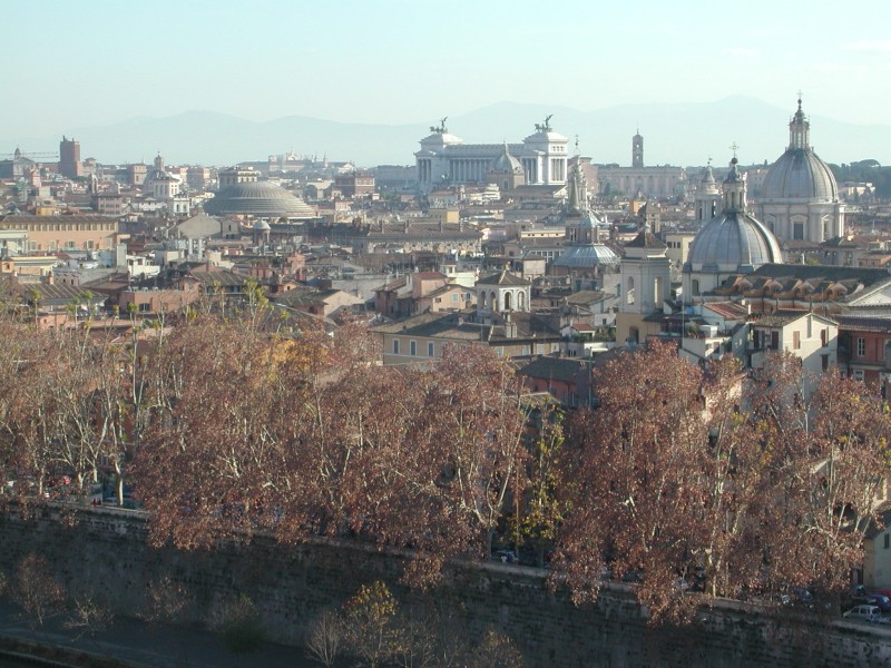 central Rome viewed from Sant'Angelo